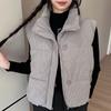 Fashion Winter Sleeveless Vest Woman Warm Outerwears Casual Thick Women's Jackets