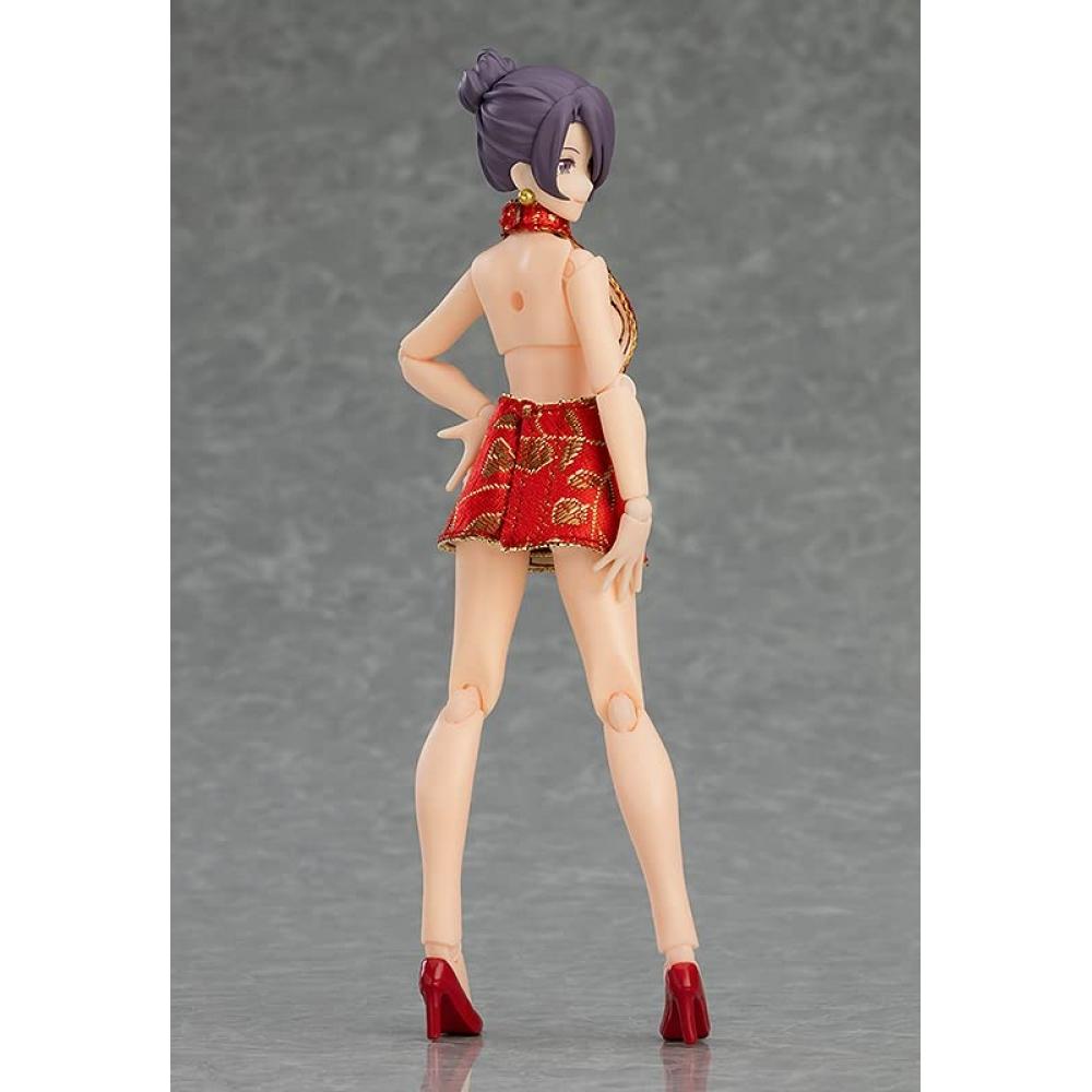 Figma Styles Женское тело [Мика] с мини-юбкой Китайское платье Координация Немасштабная пластиковая окрашенная подвижная фигурка