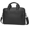 Wifreo Genuine Leather Business Bag for Large Capacity A4 Laptop Leather Shoulder Leather Business Bag Men, Briefcase, Size, 14-inch Storage,
