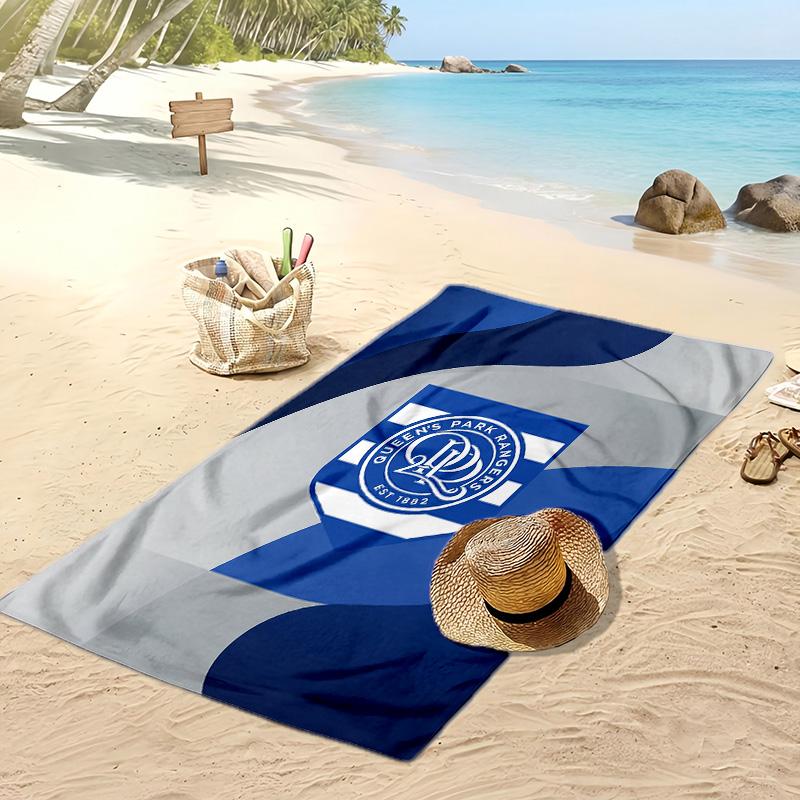 Queens Park Rangers Football Print Beach Towel, Large Soft Quick Dry Towel for Beach Camping Swimming