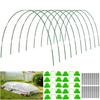 Greenhouse Hoops Set Easy Assembly Grow Tunnel Kit Support Hoops with Clips Arch Frame for Garden Fabric Greenhouse Plastic Films