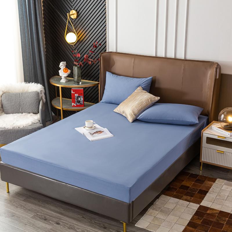 Водонепроницаемый наматрасник, однотонная стеганая простыня с защитой от клещей, эластичный чехол для кровати, защита для матраса (Без наволочки)