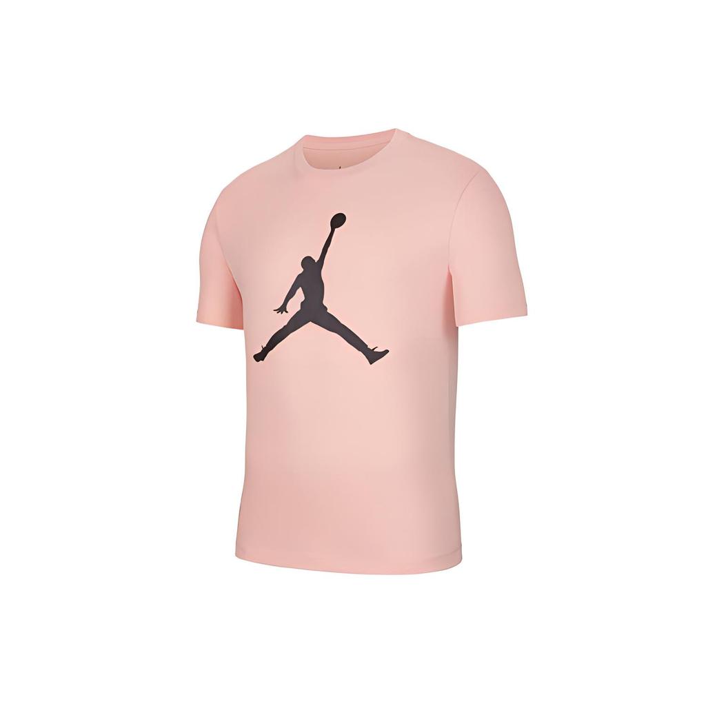 Jordan Футболки мужские Кораллово-красные С круглым вырезом Умеренный прямой крой DA6797-623