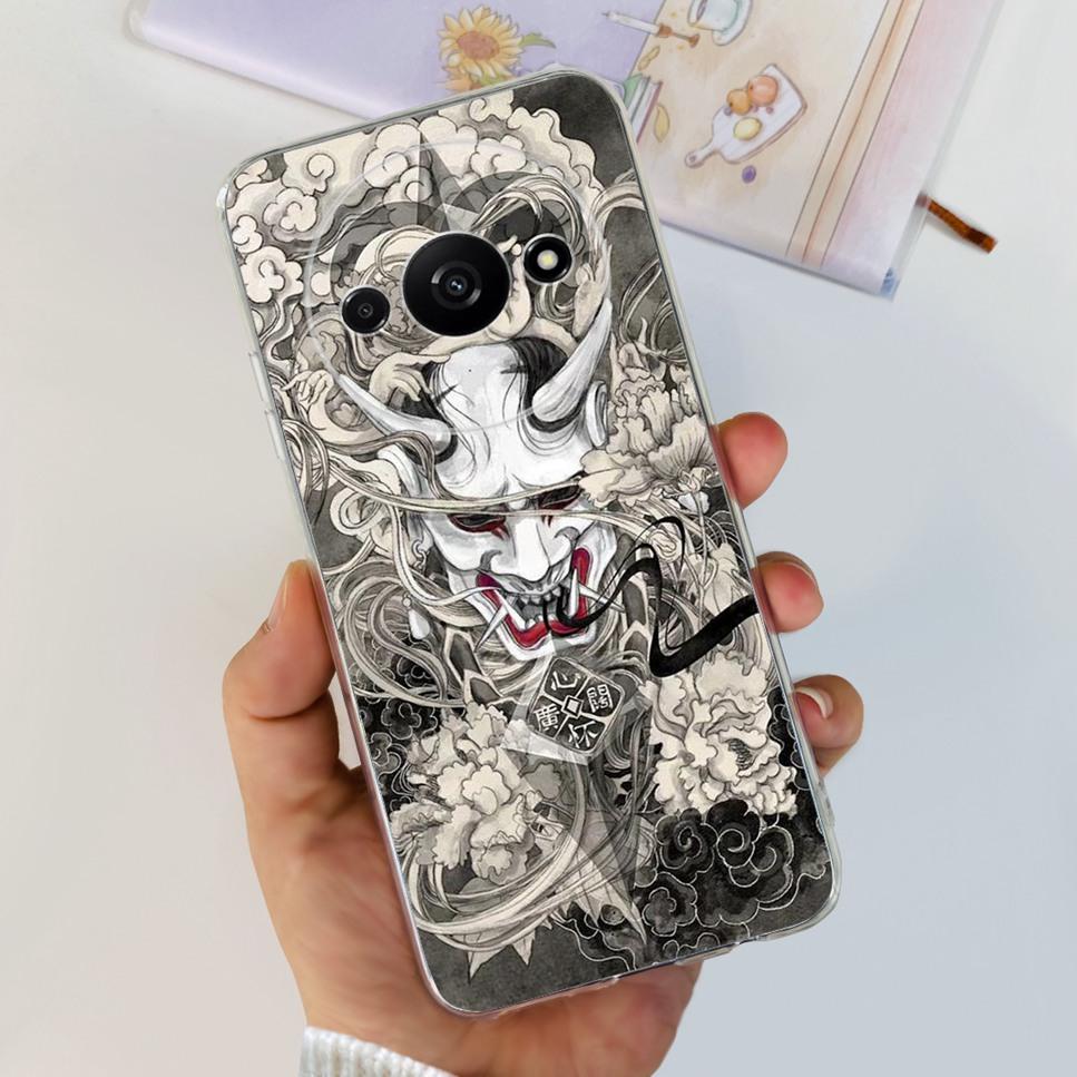 Для Xiaomi Redmi A3 4G Чехол Модная Девочка Мультяшный Принт Мягкий Силиконовый Задний Чехол Для Redmi A3 6.71" Ударопрочный Чехол для Телефона Funda