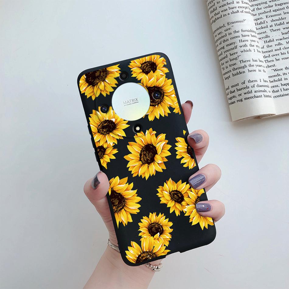 Чехол для Honor X9a X9b 5G Чехол Силиконовый Мягкий Модный Цветочный Задний Корпус Coque для Honor X9a X9b X9 a X 9 b 2023 Чехол для Телефона Funda