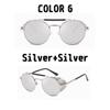 1 Pcs Gothic Steampunk Sunglasses Polarized Mens Womens Brand Designer Vintage Round Metal Frames