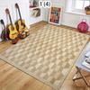 Modern2D Geometric Cube Pattern Area Rug Soft Comfortable and Practical Floor Mat for Indoor Living Room Bedroom Home Decor