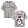 Washed Vintage Anime Haikyuu Kotaro Bokuto T-shirt Retro Manga Oversized T Shirts High Quality Cotton T-shirts Unisex