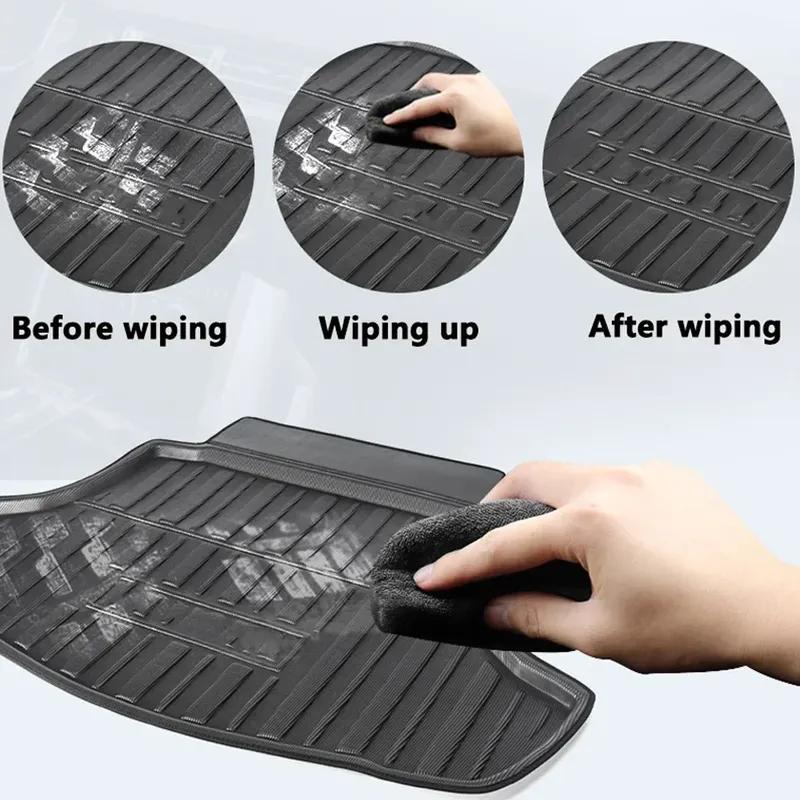 Car Trunk Mat for Toyota Highlander XU70 Kluger 2020~2025 2021 2022 Luggage Waterproof Cargo Pad Liner Cover Carpet Accessories