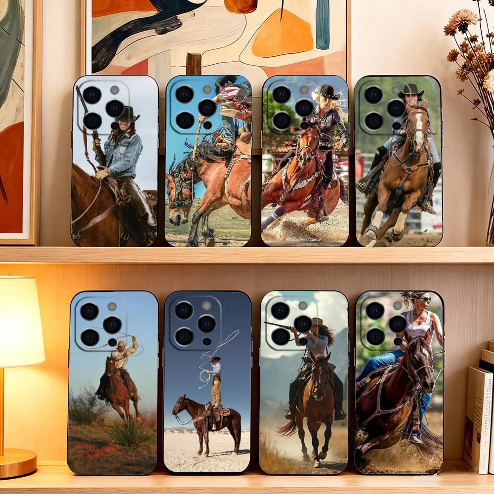 Western Style C-Cowboy Phone Case Silicone Soft For IPhone 17 16 15 14 13 12 11 X XR Plus Pro Max Plus