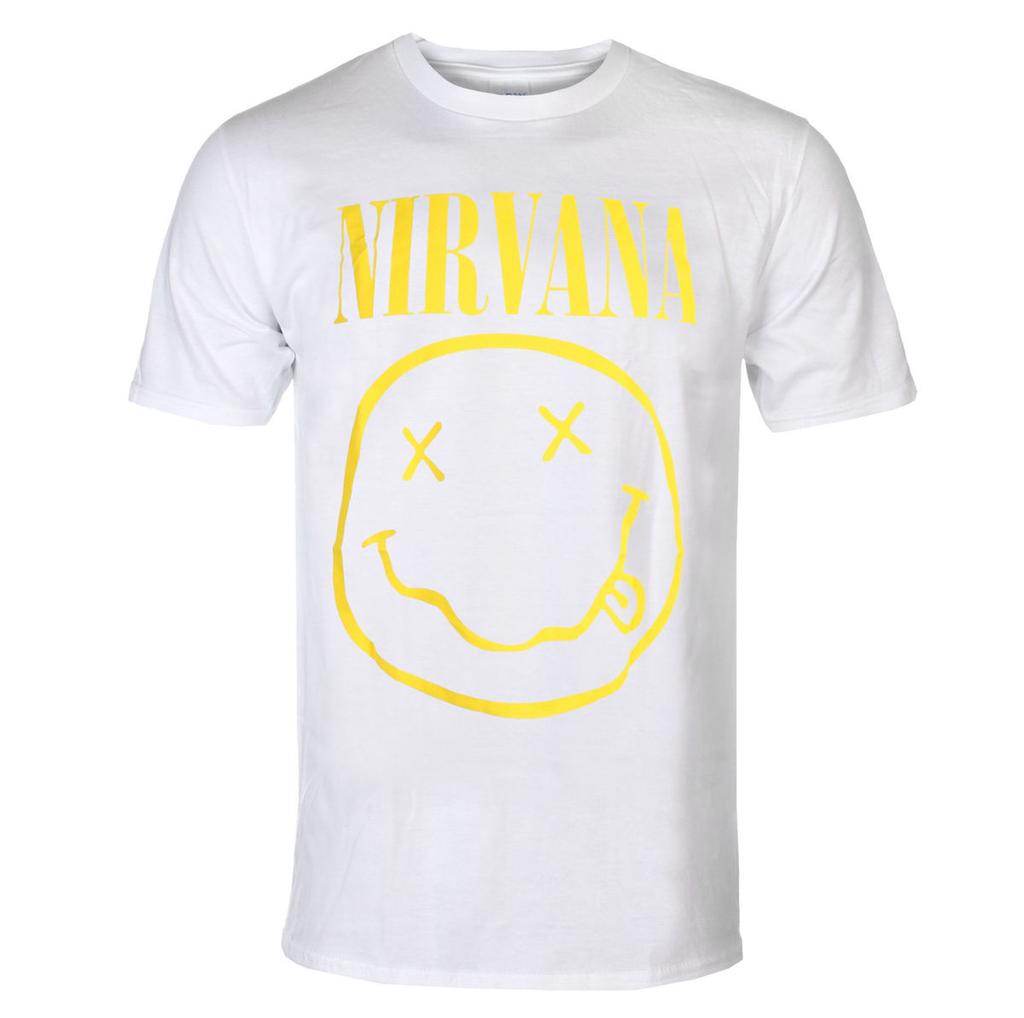 Ретро Хлопковая Футболка с Графикой Nirvana Унисекс Летняя С Коротким Рукавом Модный Бренд Футболка Роскошная Повседневная Винтажные Футболки