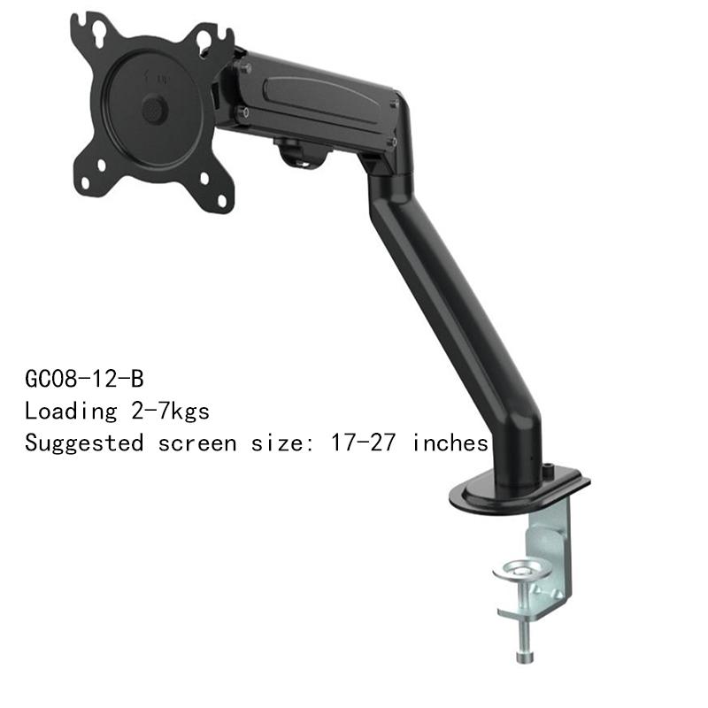GC08-12 Desktop Monitor Mount Bracket for 13 to 27-Inch LCD Screens G12 17-32 Inch Rotate Tilt Adjust Monitor Desk Stand Support