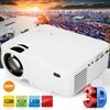 Full HD 1080P LED Projector 176'' Display Supported Portable 7000 Lumens Multimedia LCD Lamp Life Compatible with TV