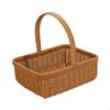 Imitation Rattan Picnic Basket Vegetable Fruit Picking Flower for Candy