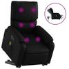 VidaXL Fauteuil inclinable de massage électrique noir similicuir 3204907