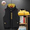 Мужской хлопковый жилет с капюшоном - Модный корейский стиль, осенне-зимняя верхняя одежда.