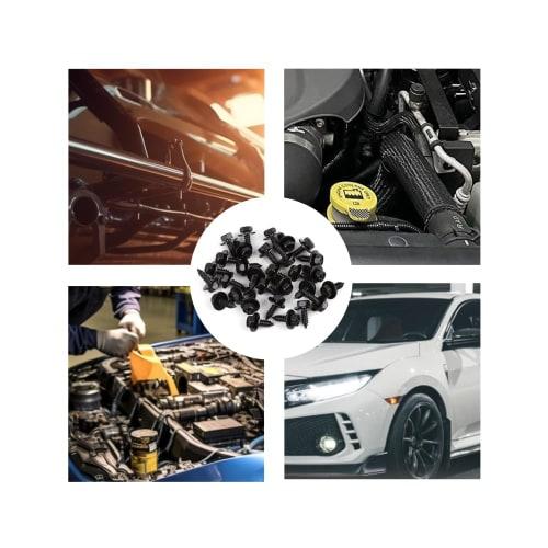 GYWHOOFT Tapping Screws, Car Hex Head Screws with Washers, Hex Self-Tapping Bolts, Repair Parts for Fenders and Bumpers, Wear-Resistant, Durable, Cros
