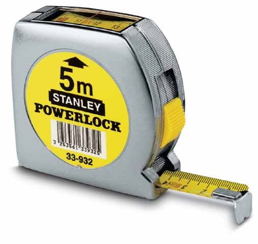 Stanley Tape Rule 5Mx19Mm - Top Reading Powerlock