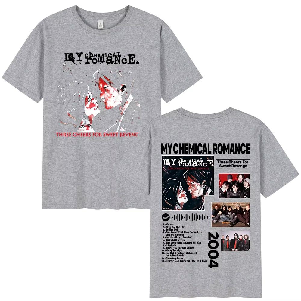 Футболка группы My Chemical Romance Three Cheers for Sweet Revenge Мужская Женская Ретро Футболка Топы