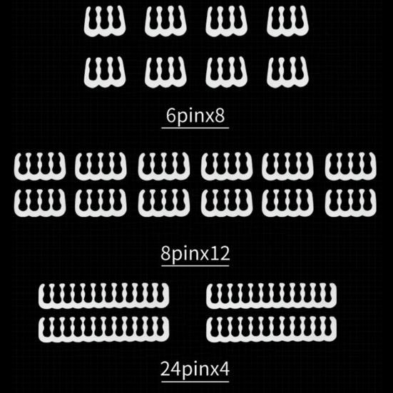24 шт./набор PP гребень для кабеля многоразовый 6/8/24-контактный органайзер-зажим для кабелей питания компьютера для настольного ПК