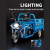 1/12 Электрический трехколесный велосипед Модели машин Игрушки Литой металлический корпус мотоцикла Резиновые шины Звук Свет инерционный механизм Игрушки Подарки для детей