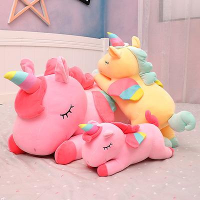Мягкая игрушка-единорог Kawaii, мягкая игрушка-единорог, мягкие куклы, животные, лошади, игрушки для детей, подушка для девочек, подарки на день рождения
