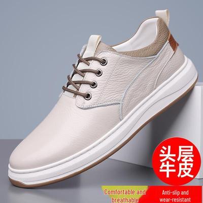 2025 Весна/Осень Мужские Повседневные Кроссовки из Натуральной Кожи Goodyear Welt - Дышащие, Ручной Работы, Модные и Универсальные Туфли 2528.