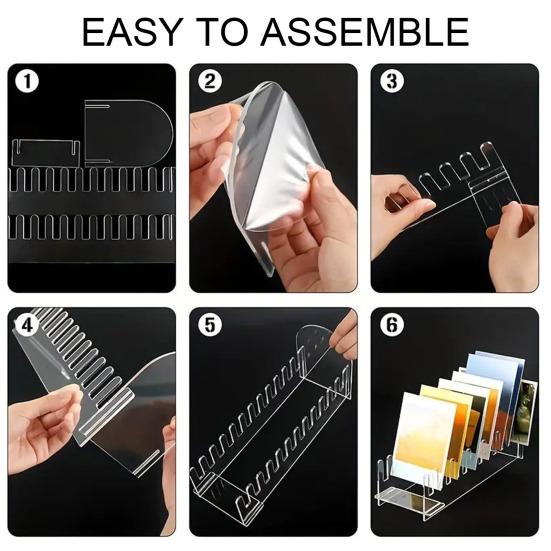 1/2/3 шт. 12-уровневая подставка для поздравительных открыток, акриловая стойка для открыток, держатель для хранения закладок для настольной столешницы на прилавке магазина