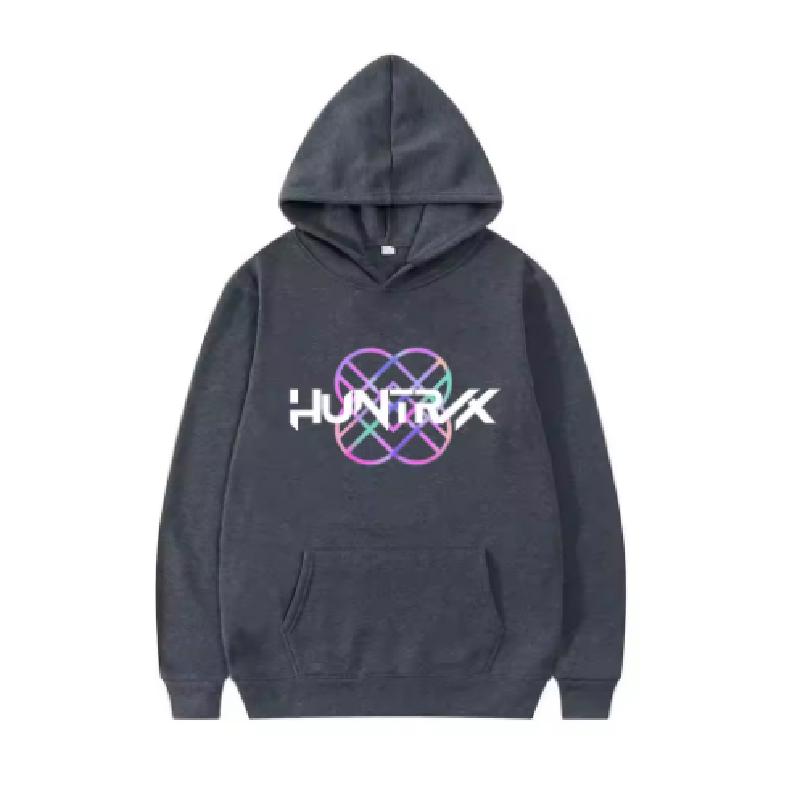 KPop Охотники на демонов Huntrix 2025 Горячая распродажа Мужская женская толстовка с капюшоном с длинным рукавом Харадзюку Пуловер Осень и зима Оверсайз свитшот