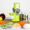 3-in-1 Manual Rotary Cheese Grater Stainless Steel Fruit Potato Grater Chopper Vegetable Spiralizer for Kitchen Accessories Tool