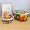 Корзина для хлеба из кованого железа, проволочная корзина для закусок, корзина для хранения закусок, настольная корзина для фруктов и овощей, корзина для мелочей, корзина для хранения яиц
