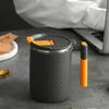 Чашка для кофе из нержавеющей стали с крышкой, двухслойная, переносная, не допускающая ожогов, термостойкая, с ручкой, бытовая посуда для напитков
