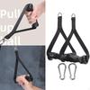 2Pcs Attachment Grips Resistance Band Portable Tricep Bicep Rope Cable Machine Handles