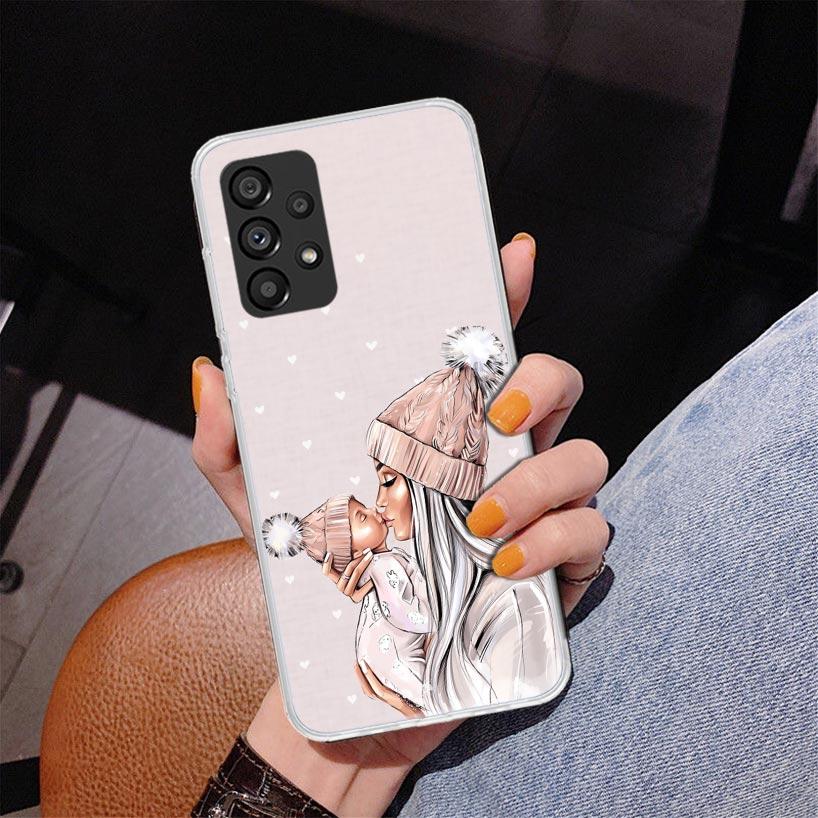 Mom Baby Girls Phone Case For Samsung Galaxy A17 A16 A15 A14 A13 A57 A56 A55 A54 A53 A37 A36 A35 A34 A33 A26 A25 A24 A23 Galaxy