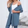 Women's Ladies' Casual Fashion Long-sleeved Knitted Cardigan Long Coat