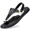Brand Men's Sandals Summer Soft soled Anti slip Beach Shoes Male  Outdoor comfortable Men slippers Luxury High Quality sandalias