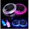 2PCS LED Car Cup Holder Lights, Light Up Car Coasters For Cup Holders 7 Colors Changing USB Charging Mat Waterproof Cup Pad, Car Gifts For Men &