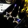Серьги Новая Мода Дикие Длинные Стразы Полые Пятиконечные Звезды Серьги Для Женщин Преувеличенные Кристальные Большие Серьги Brincos