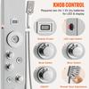 Shower Panel Tower System 6 Modes LED & Display Stainless Steel Rainfall