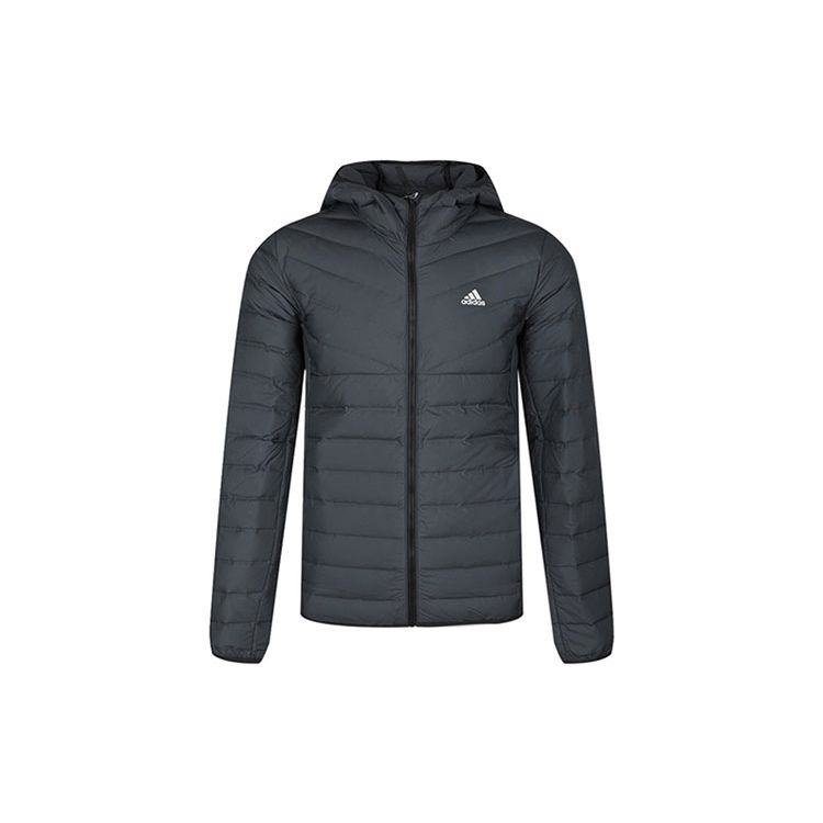Adidas Varilite 3S Пуховик с капюшоном Мужская Верхняя одежда Carbon-Black DZ1420