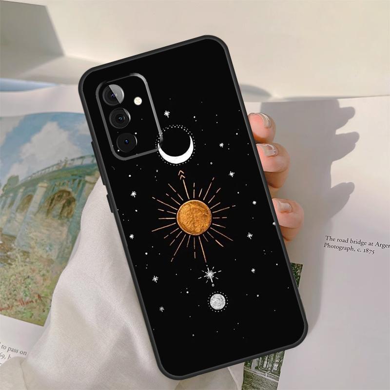Чехол со звездами, созвездиями, солнцем, луной и галактикой для Samsung Galaxy A55 A35 A15 A32 A12 A22 A52 A06 A54 A34 A14 A56 A36 A26 A16 A13 A53