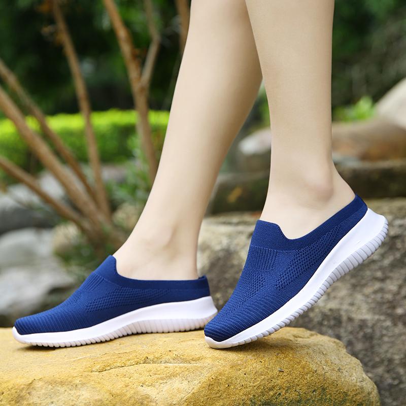 New Women's Sandals Summer 2025 Mesh Casual Sports Lightweight Hiking Breathable Comfortable Soft Sole Summer Outdoor Flat Shoes