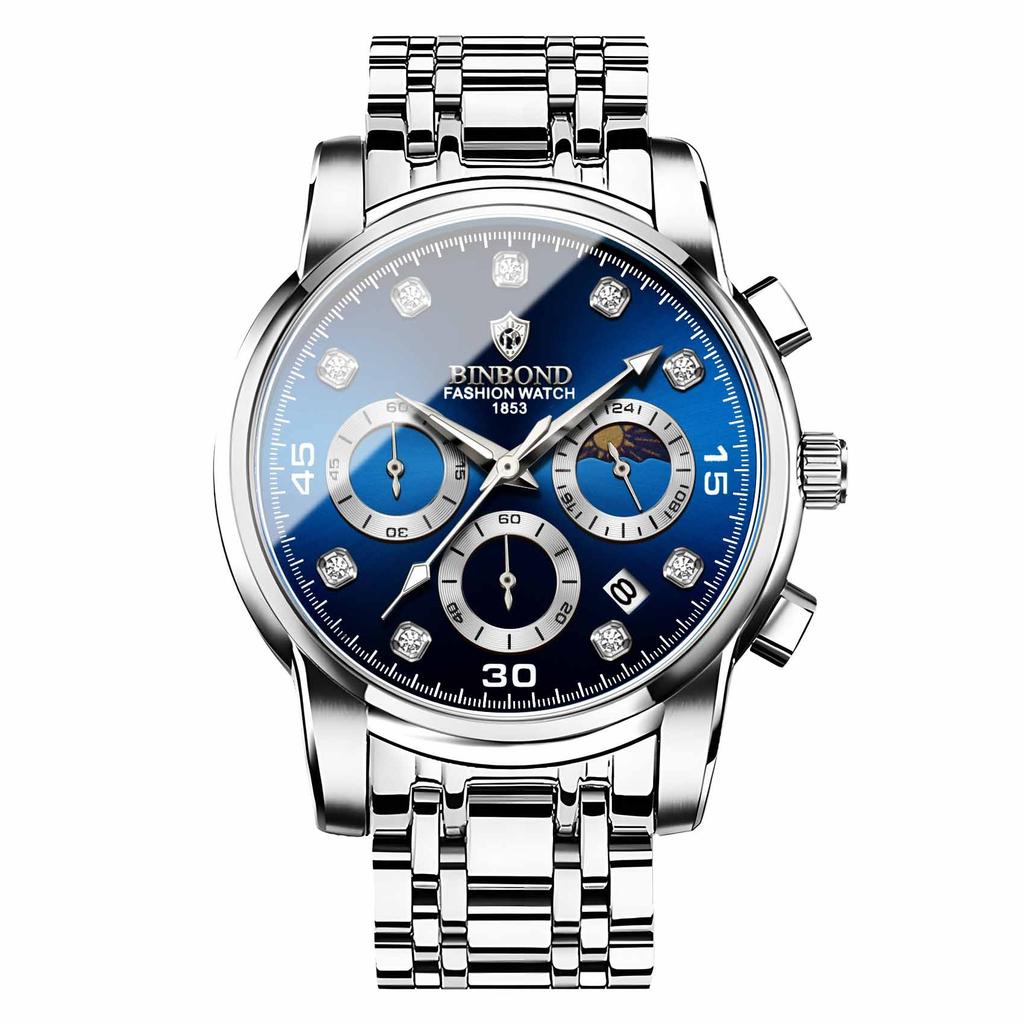 Мужские водонепроницаемые светящиеся наручные часы-будильник для бега