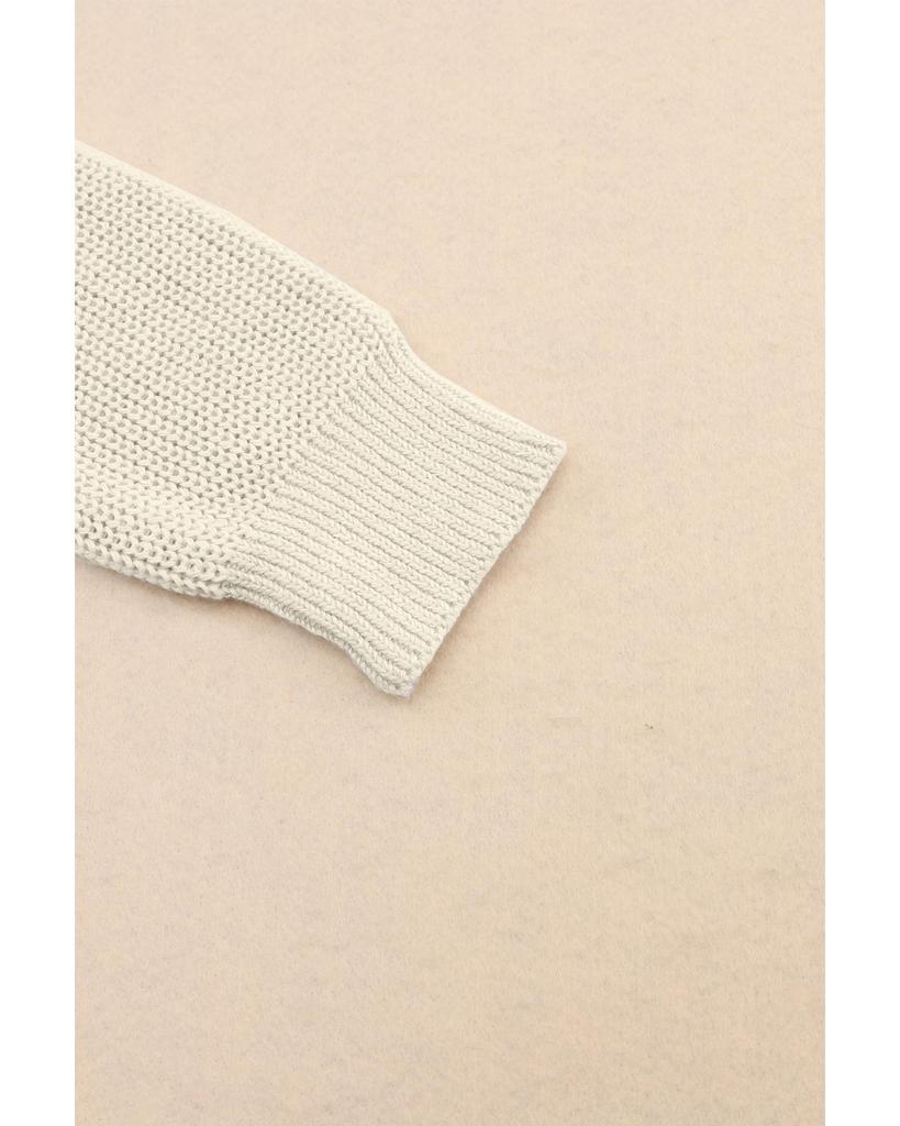 Azura Exchange Трикотажный свитер с V-образным вырезом