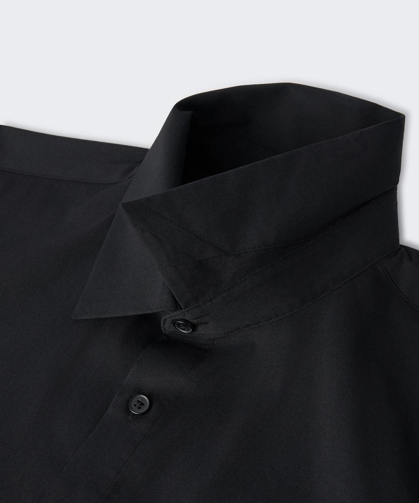 MUSINSA STANDARD Basic Short Sleeve Dress Shirt [Black]