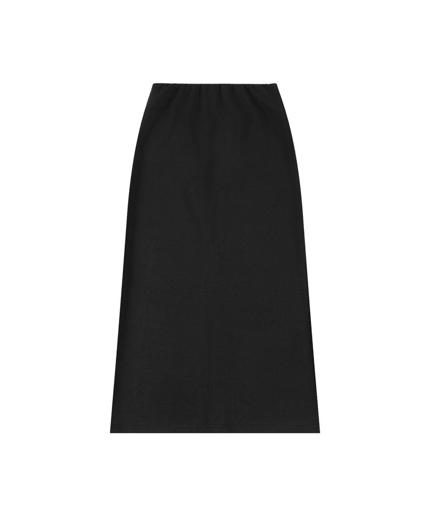 Siyajyu Sist9060 Комфорт Даймару Эластичный Пояс Длинная Юбка_Черный