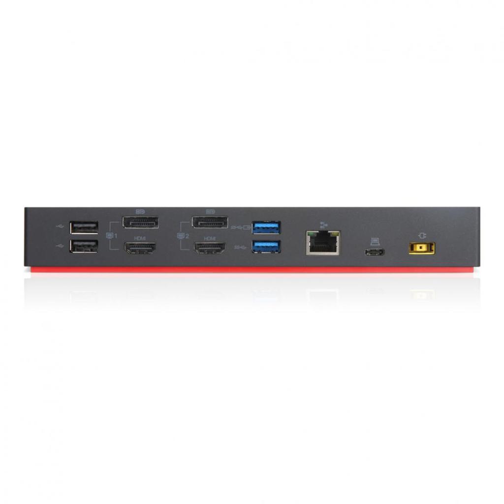 Lenovo ThinkPad Hybrid USB-C с USB-A док-станция - Док-станция - USB-C - 2 x HDMI, 2 x DP - 1GbE - 135 Ватт - Кампус