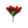1 Bunch Simulation Flower Wide Application Delicate Reusable Attractive Vivid Artificial Tulip for Decoration