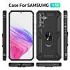 Для Samsung Galaxy A54 чехол Armor Shockproof Магнитный автомобильный держатель Ring Case для Samsung A54 SM-A546B Подставка держатель Задняя крышка