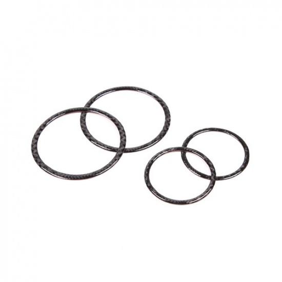 Декоративное кольцо для динамика двери из углеродного волокна для BMW 3 серии E46 1998-2005